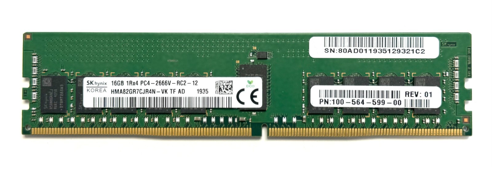 RAM SK hynix 16GB DDR4 2666MHz ECC RDIMM para servidor